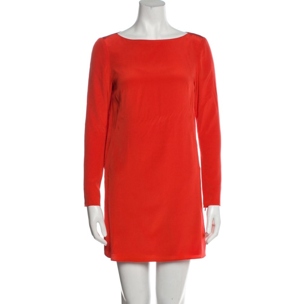 tibi silk mini dress
